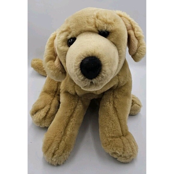 Kids Preferred Other - Yellow Lab Labrador Retriever Puppy Dog Plush Stuffed Animal Realistic Toy 12"